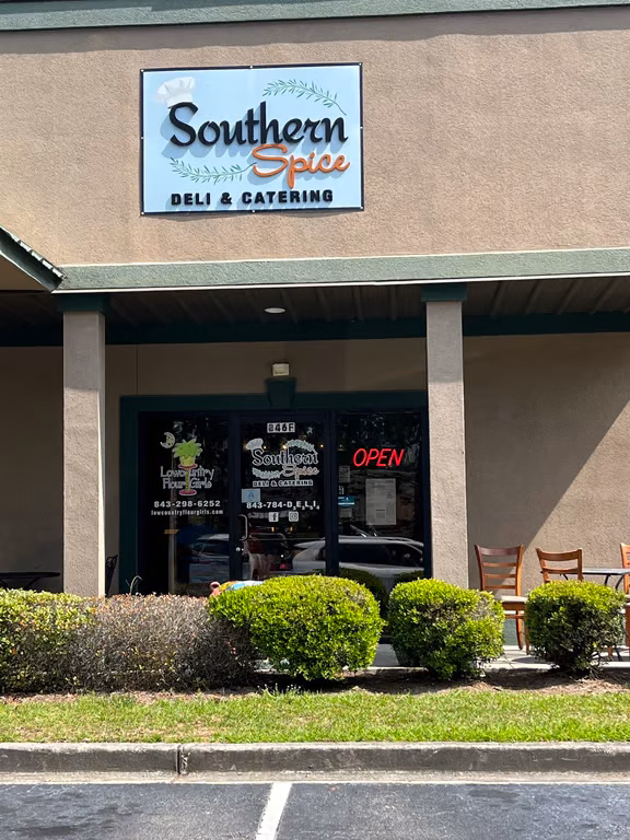 Storefront of Southern Spice Deli and Catering